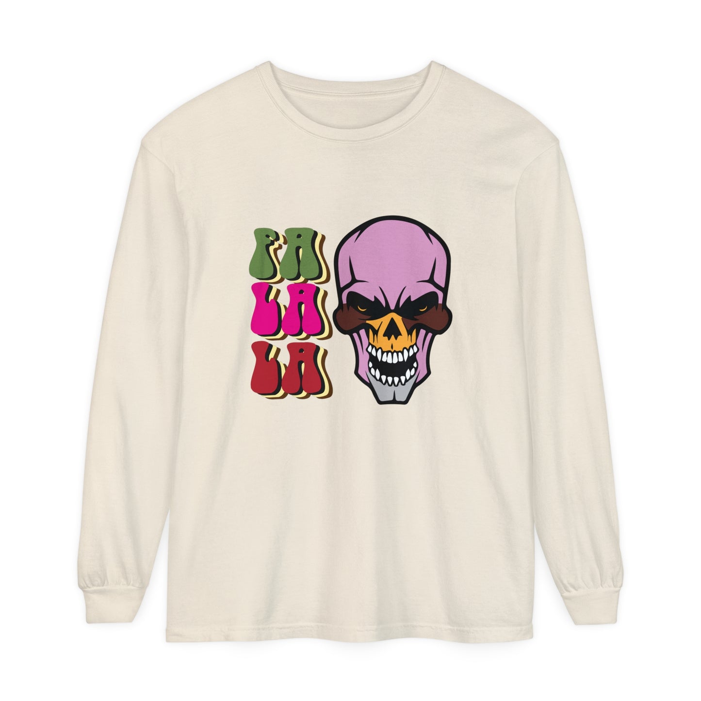 Skull Graphic Long Sleeve T-Shirt for Christmas