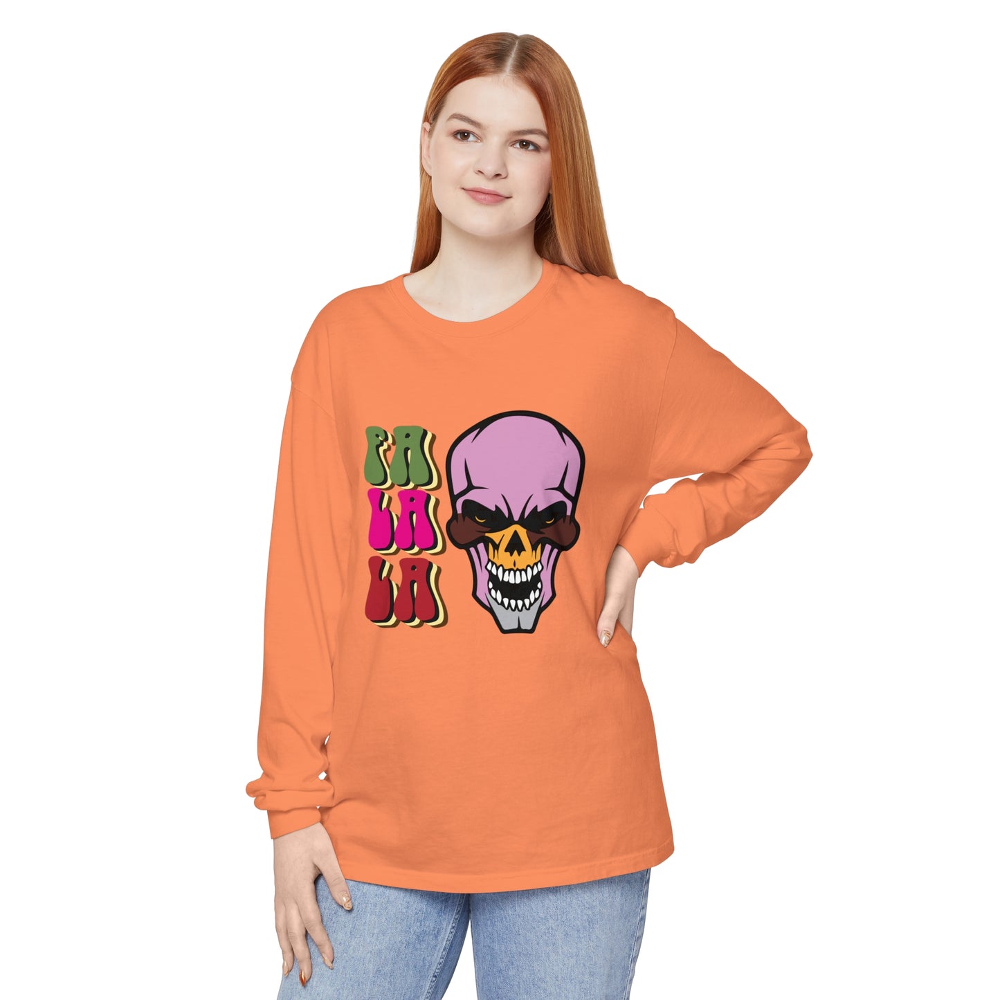 Skull Graphic Long Sleeve T-Shirt for Christmas