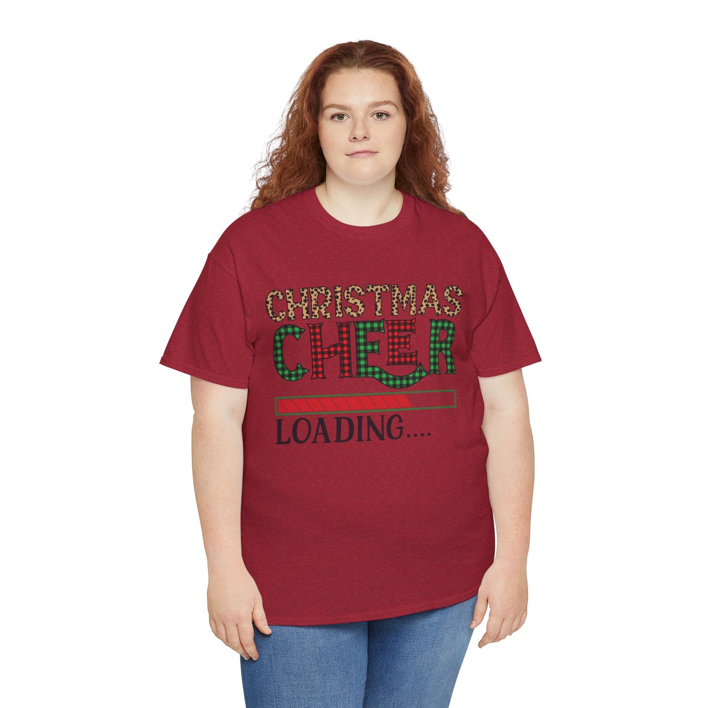 Christmas Cheer Loading Unisex Heavy Cotton Tee