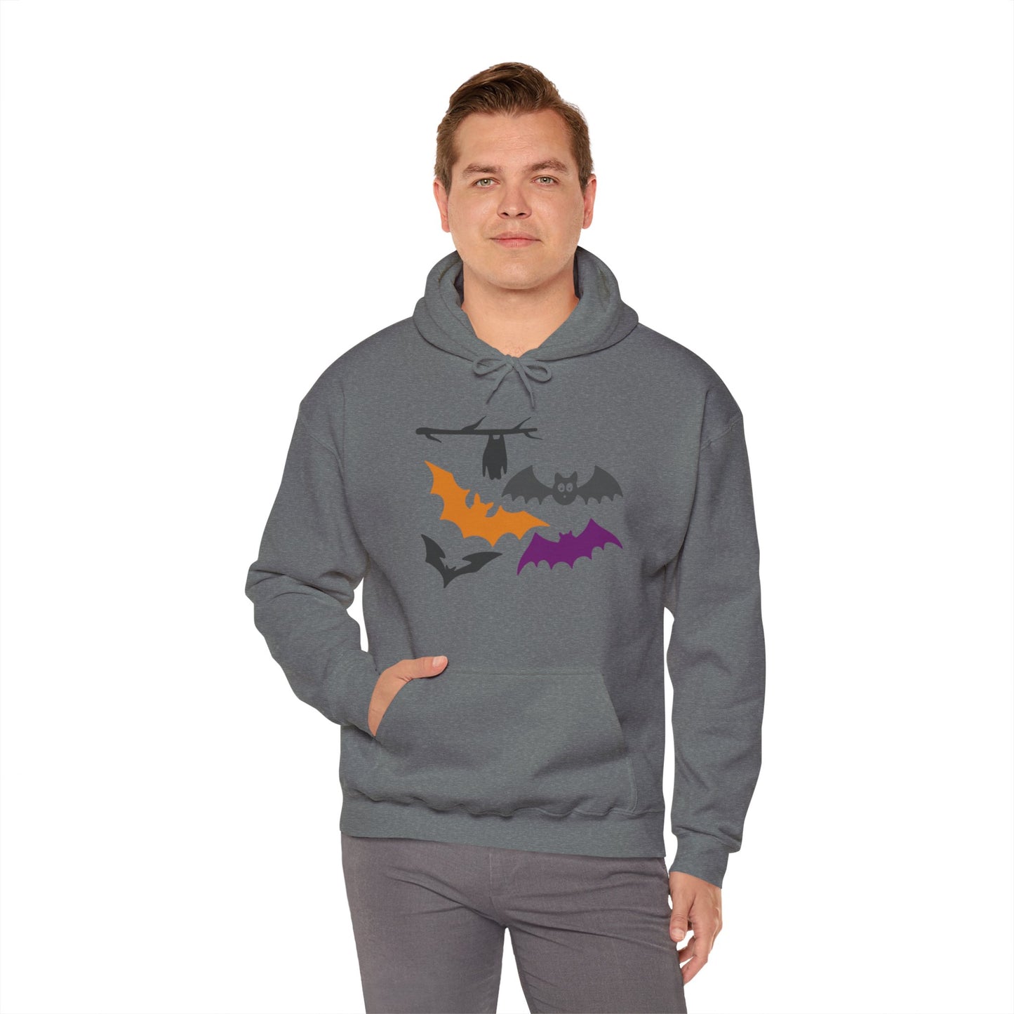 Halloween Bats Heavy Blend™ Hooded Sweatshirt