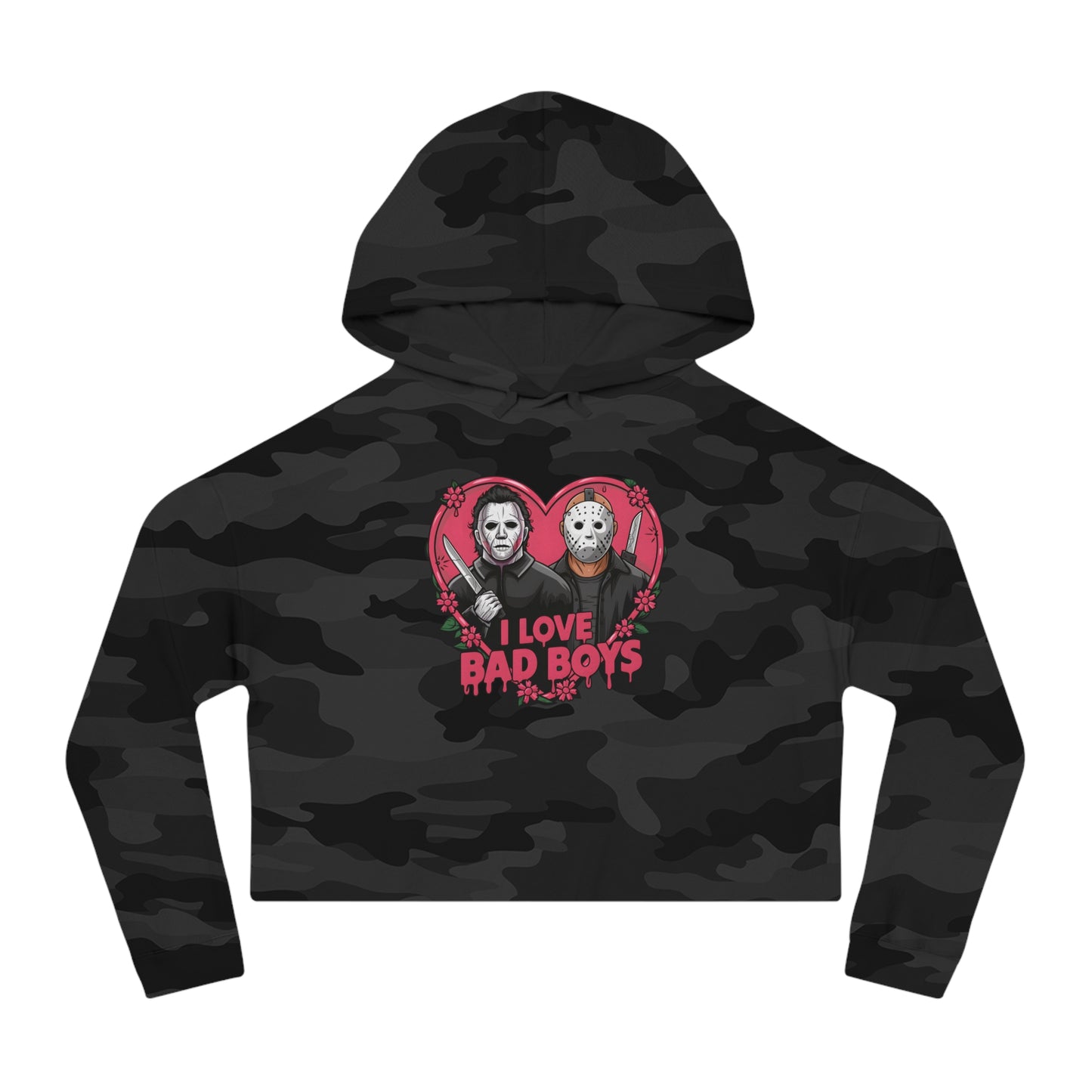 Halloween Cropped Hooded Sweatshirt
