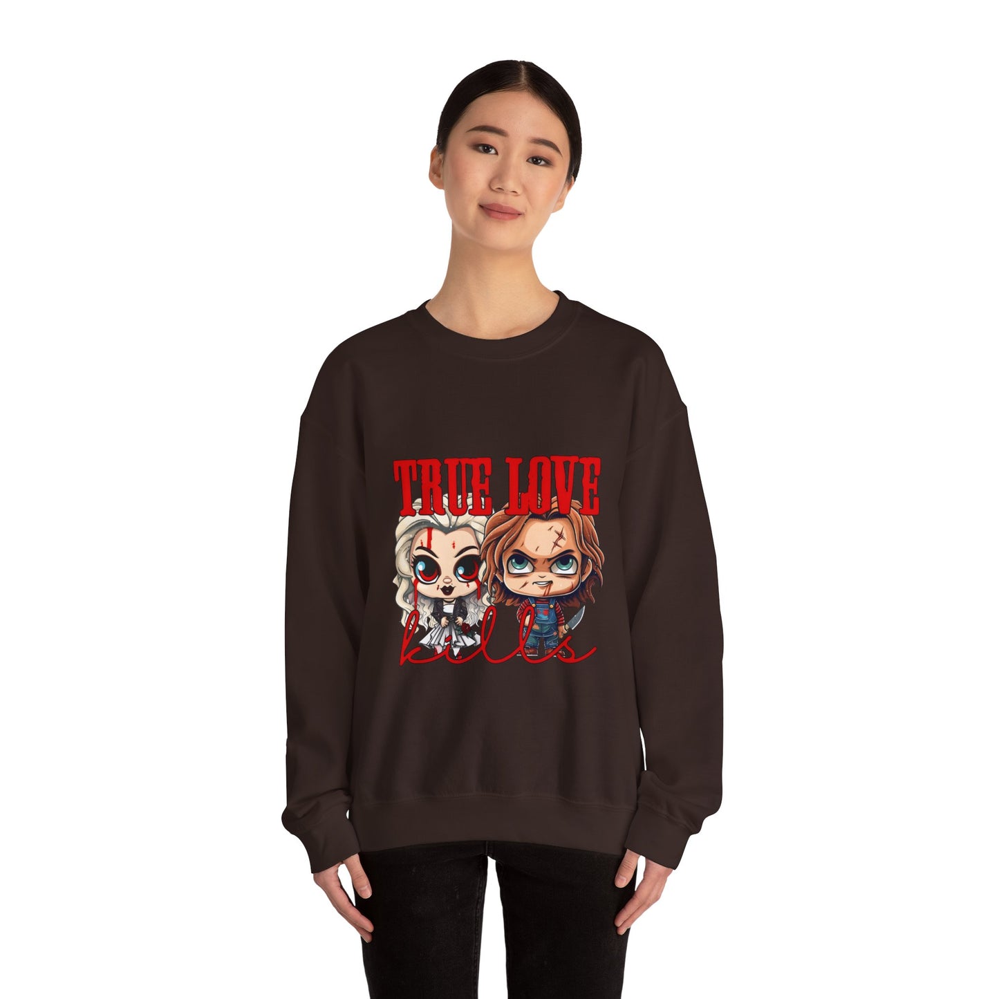 Chucky and bride Halloween Sweatshirt
