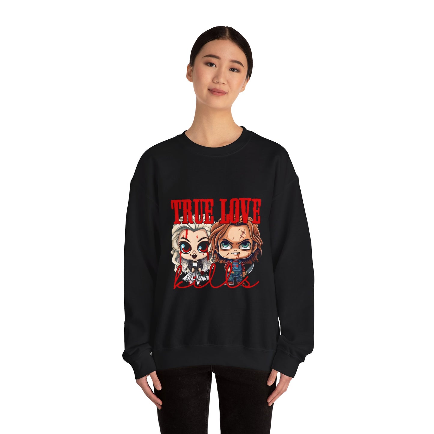 Chucky and bride Halloween Sweatshirt