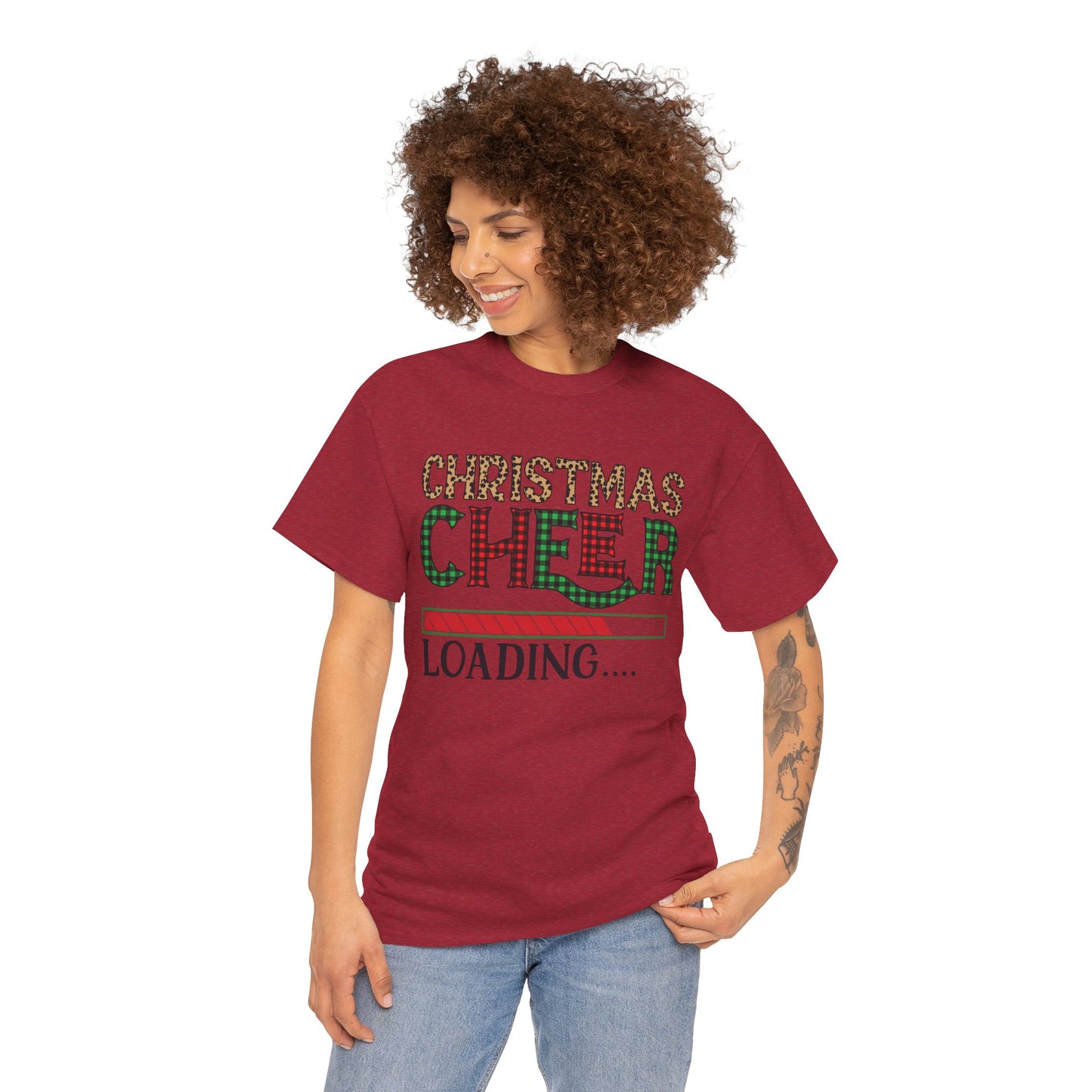 Christmas Cheer Loading Unisex Heavy Cotton Tee