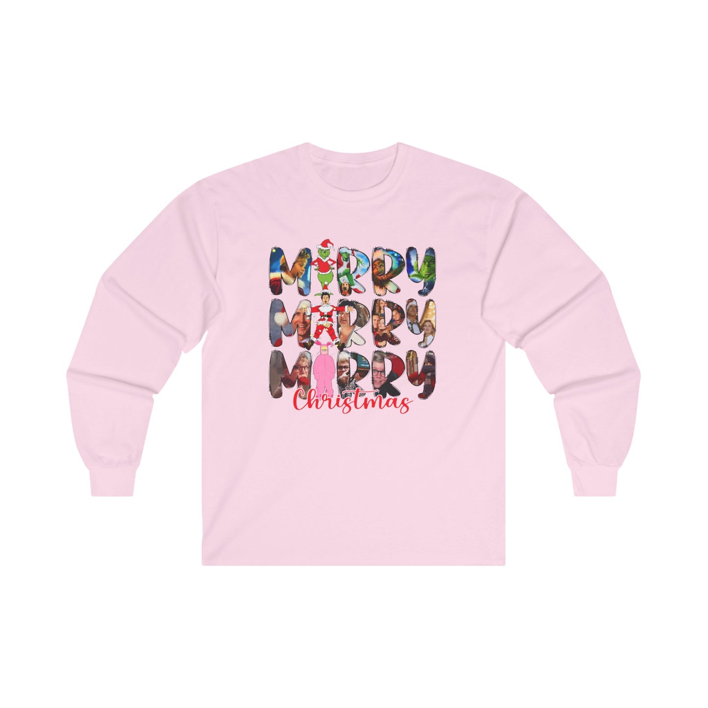 Merry Christmas Unisex Long Sleeve Tee - Festive Cotton Shirt