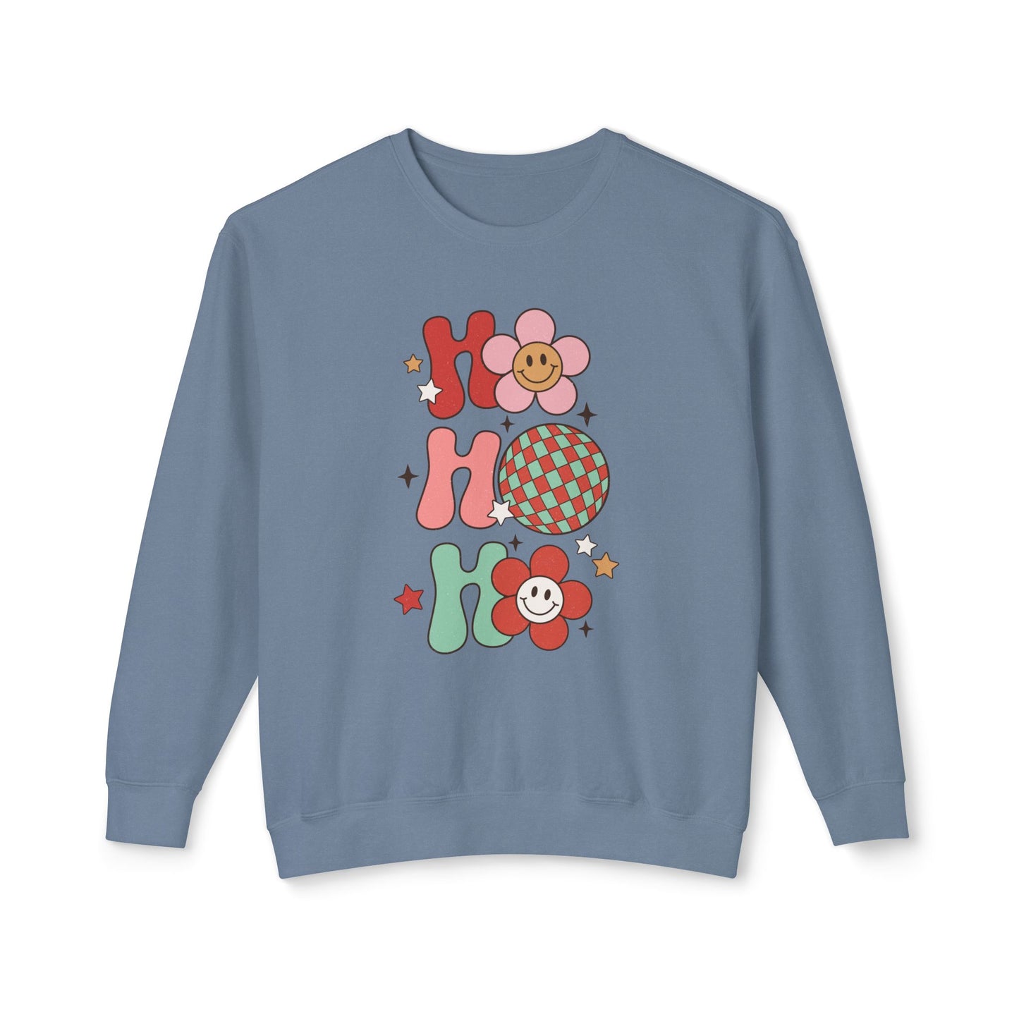 Festive Unisex Crewneck Sweatshirt - 'Ho Ho Ho' & 'Holly Jolly Babe' Design