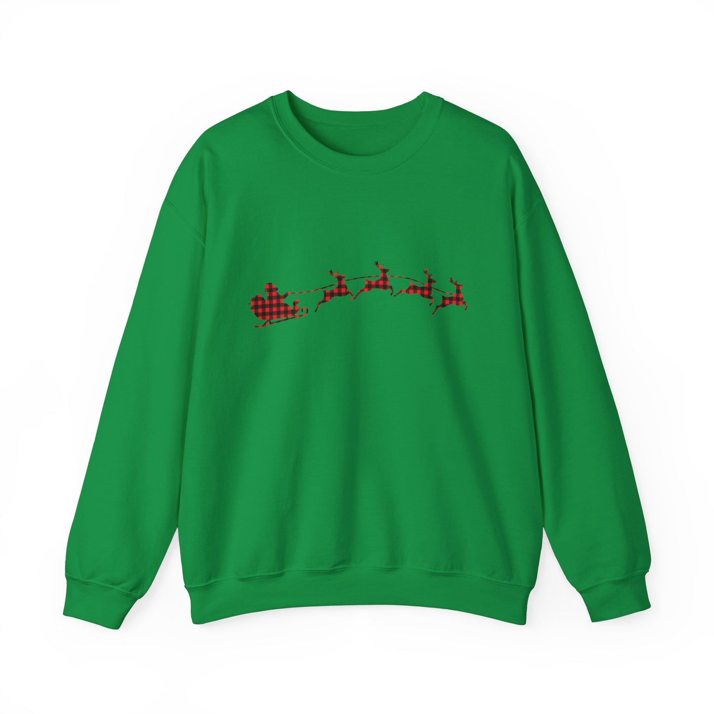 Unisex Christmas Crewneck Sweatshirt - Rudolph & Santa's Reindeer Treats Design