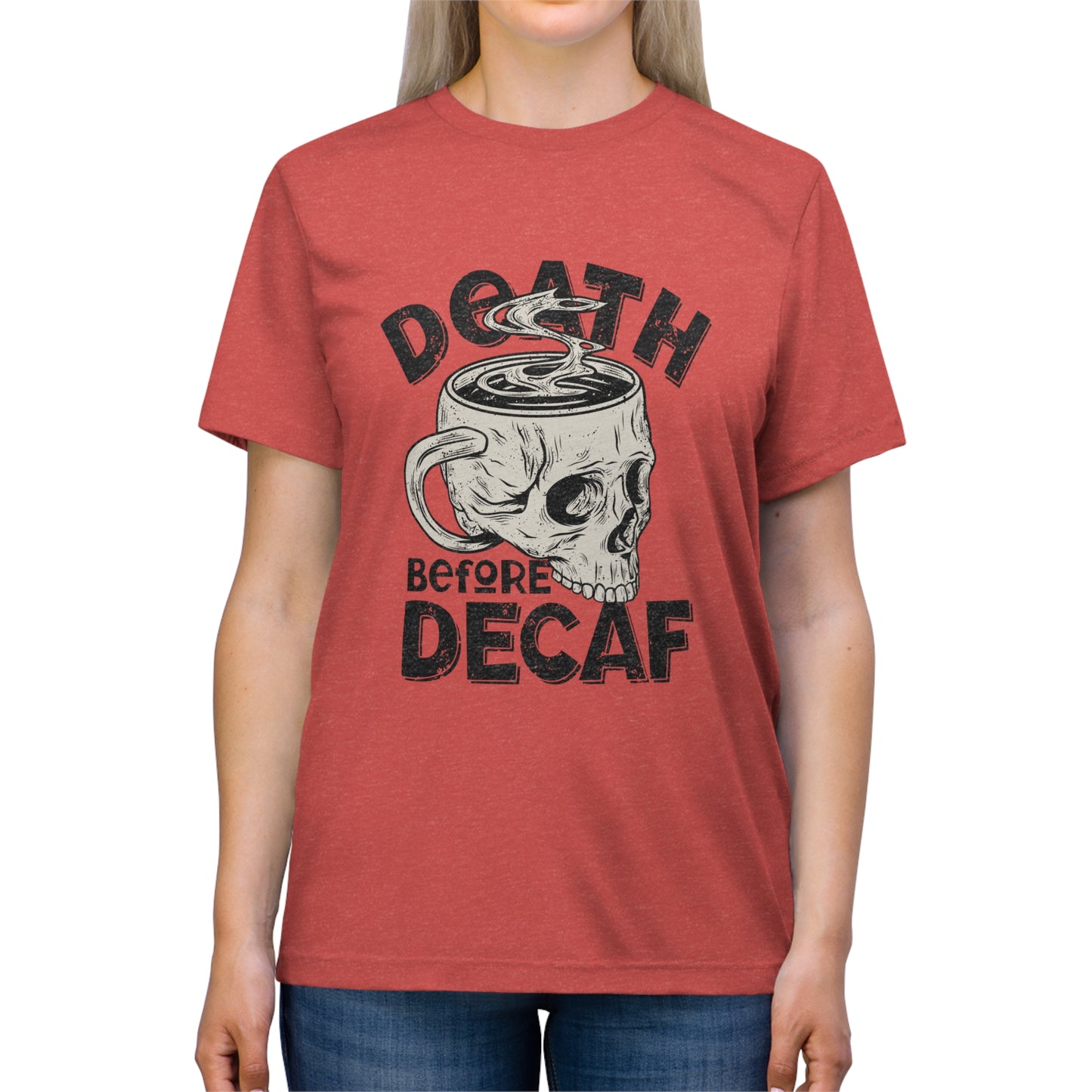 Death Before Coffee Triblend Tee