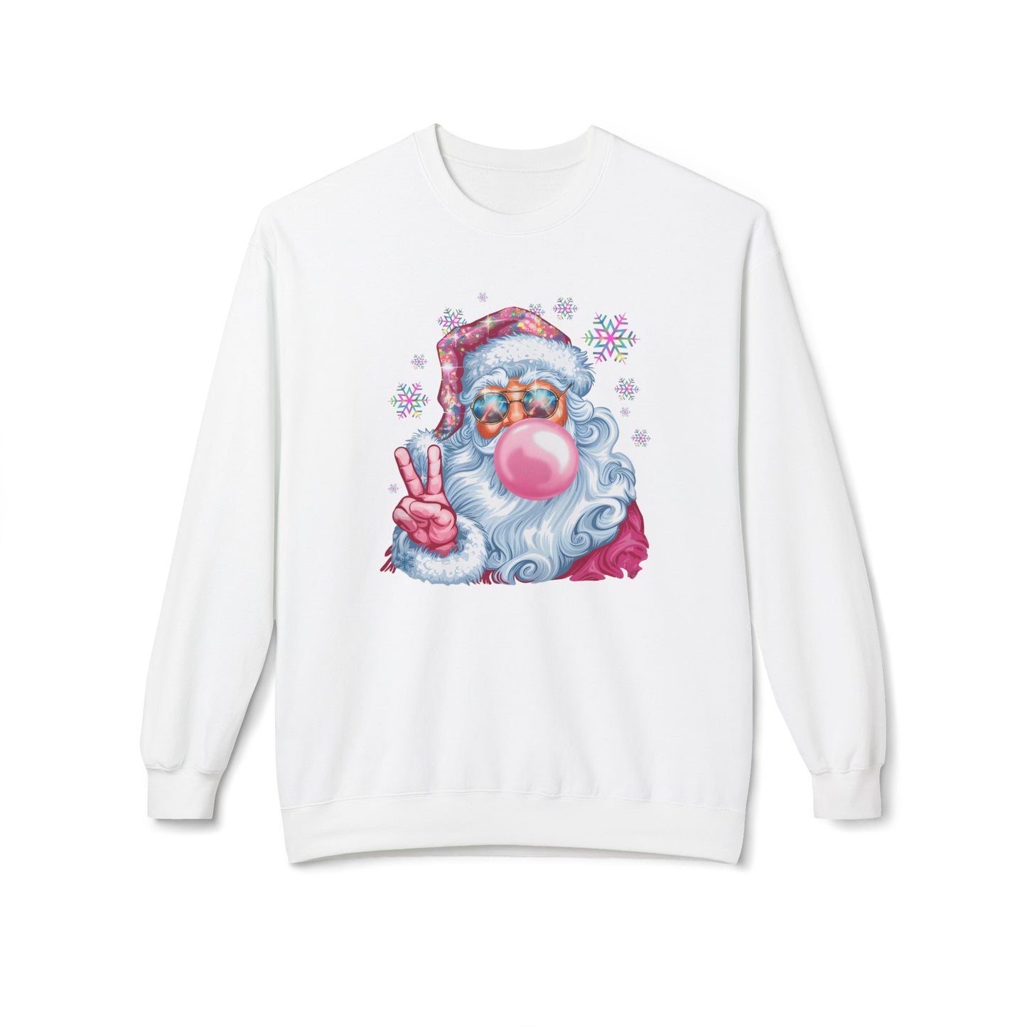 Santa Claus Midweight Softstyle Fleece Crewneck Sweatshirt