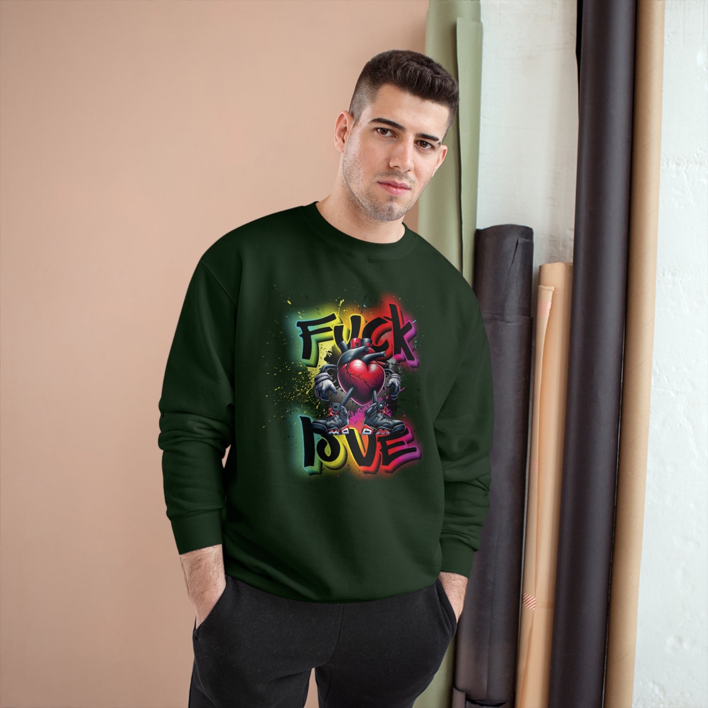Fuck Love Champion Sweatshirt