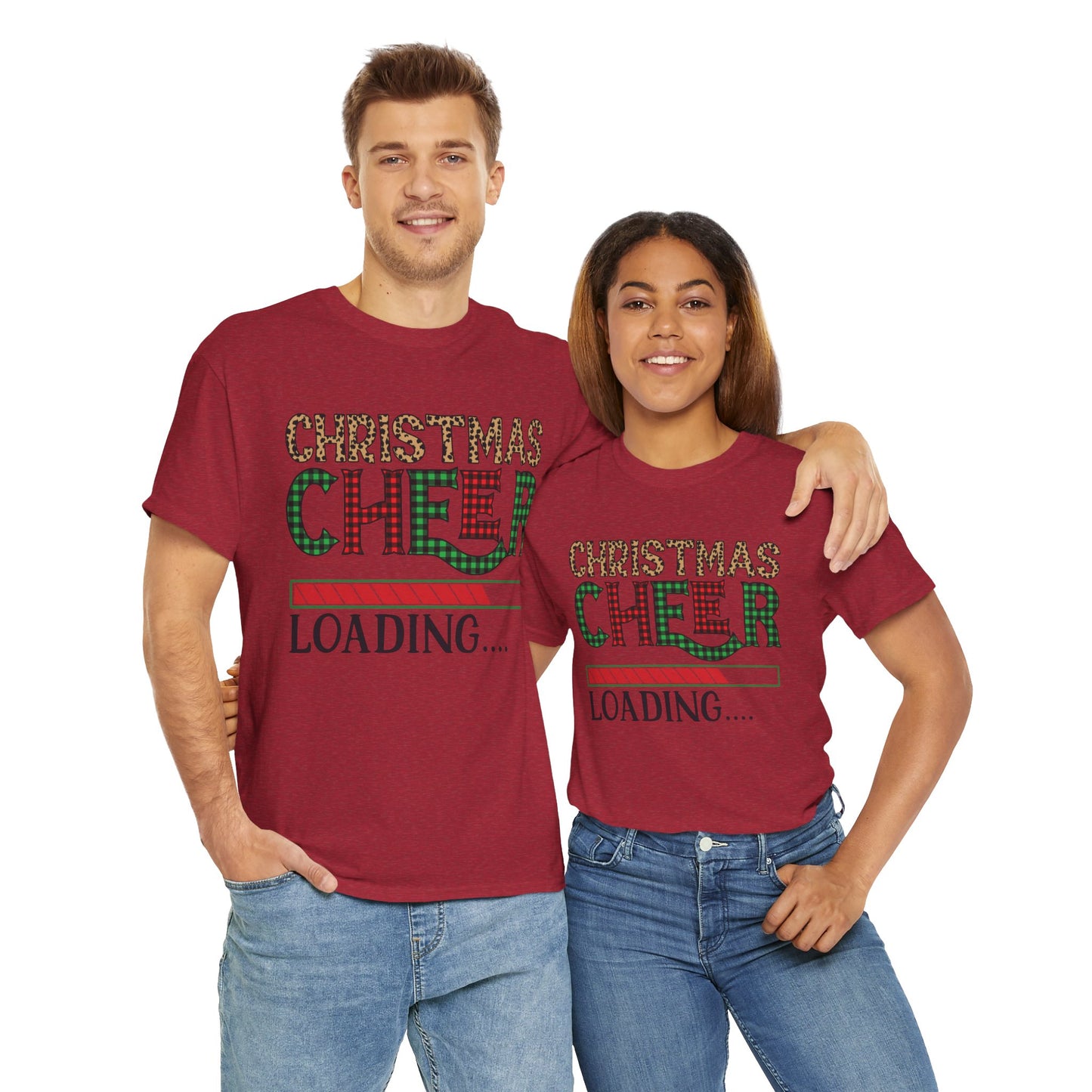 Christmas Cheer Loading Unisex Heavy Cotton Tee
