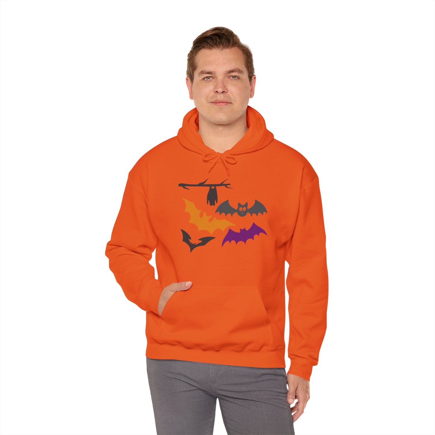 Halloween Bats Heavy Blend™ Hooded Sweatshirt