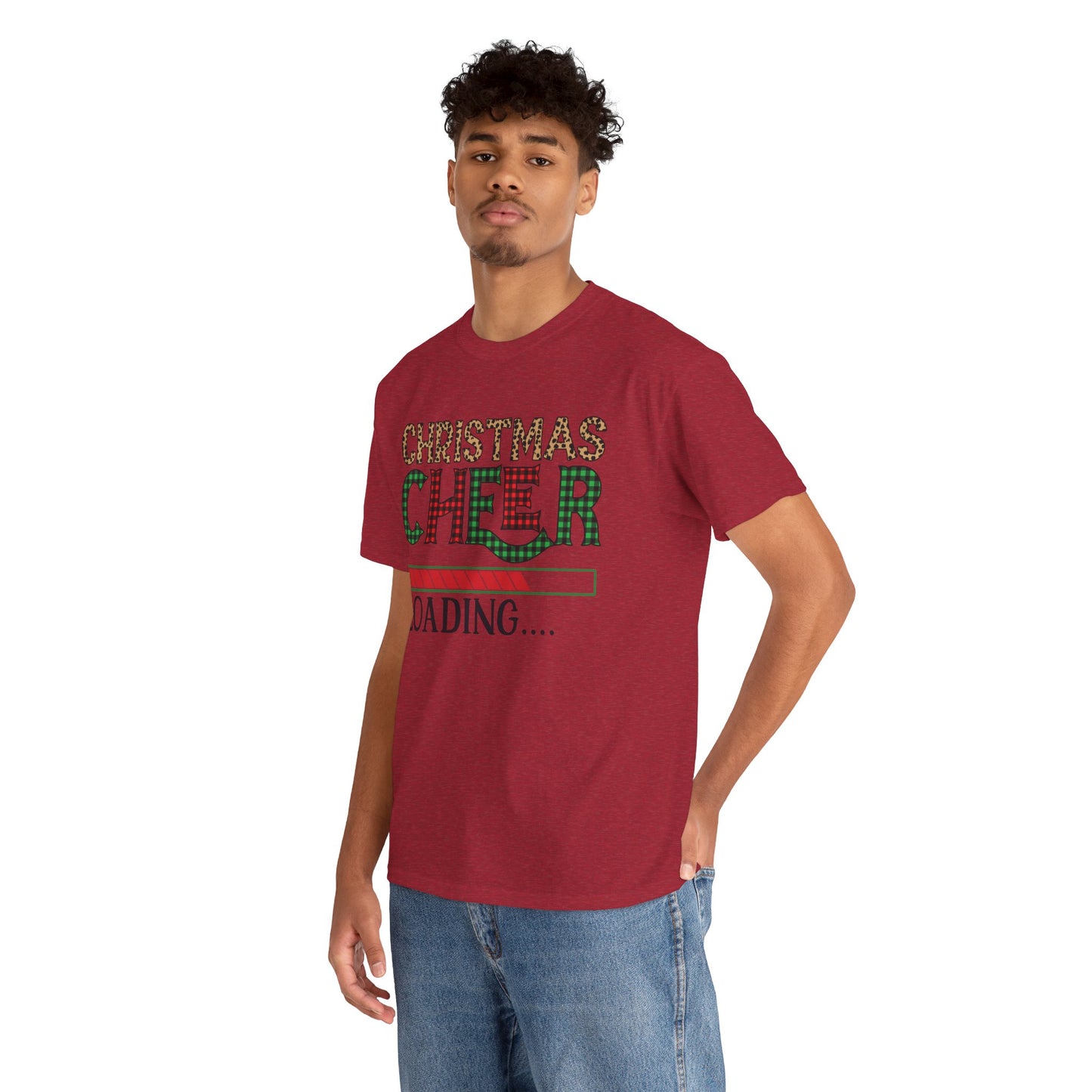 Christmas Cheer Loading Unisex Heavy Cotton Tee