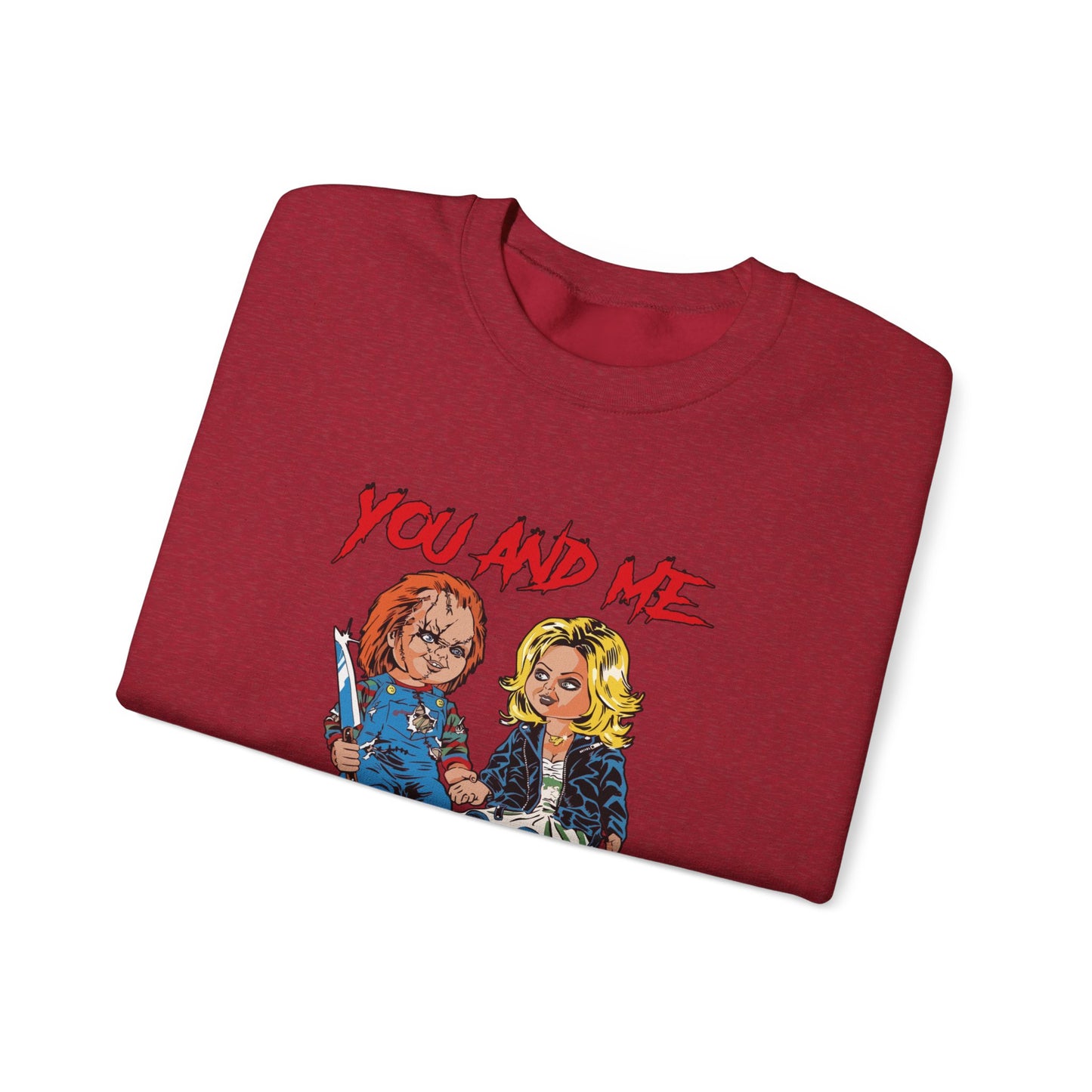 Chucky and bride Halloween Sweatshirt