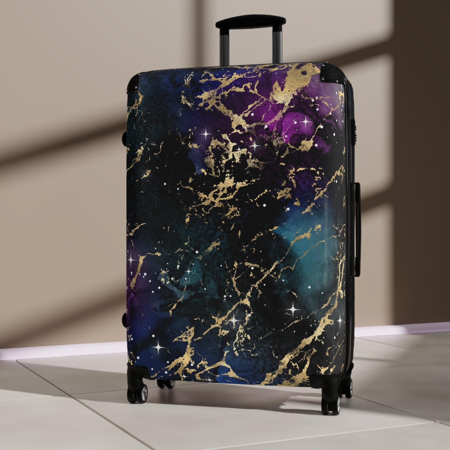 Purple Gold Suitcase