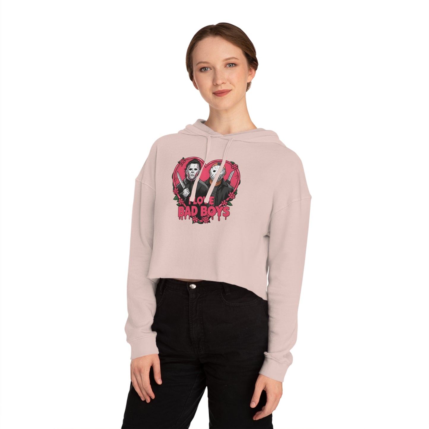 Halloween Cropped Hooded Sweatshirt