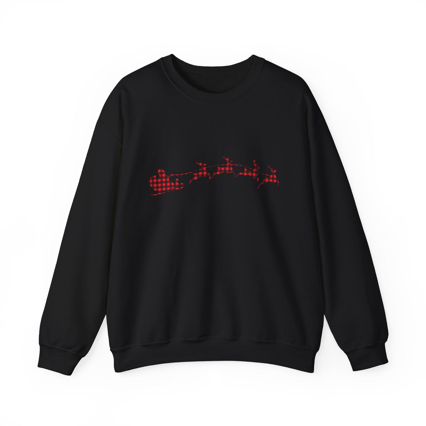 Unisex Christmas Crewneck Sweatshirt - Rudolph & Santa's Reindeer Treats Design