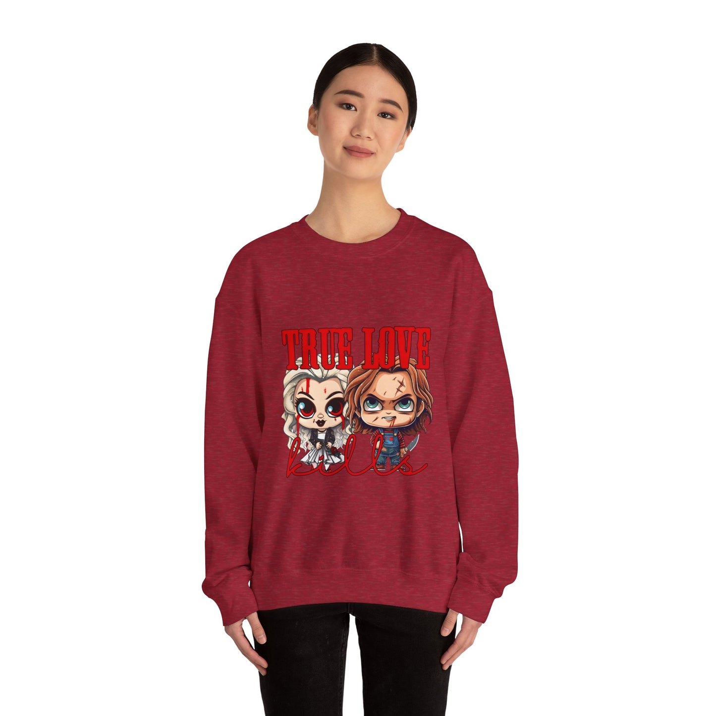 Chucky and bride Halloween Sweatshirt