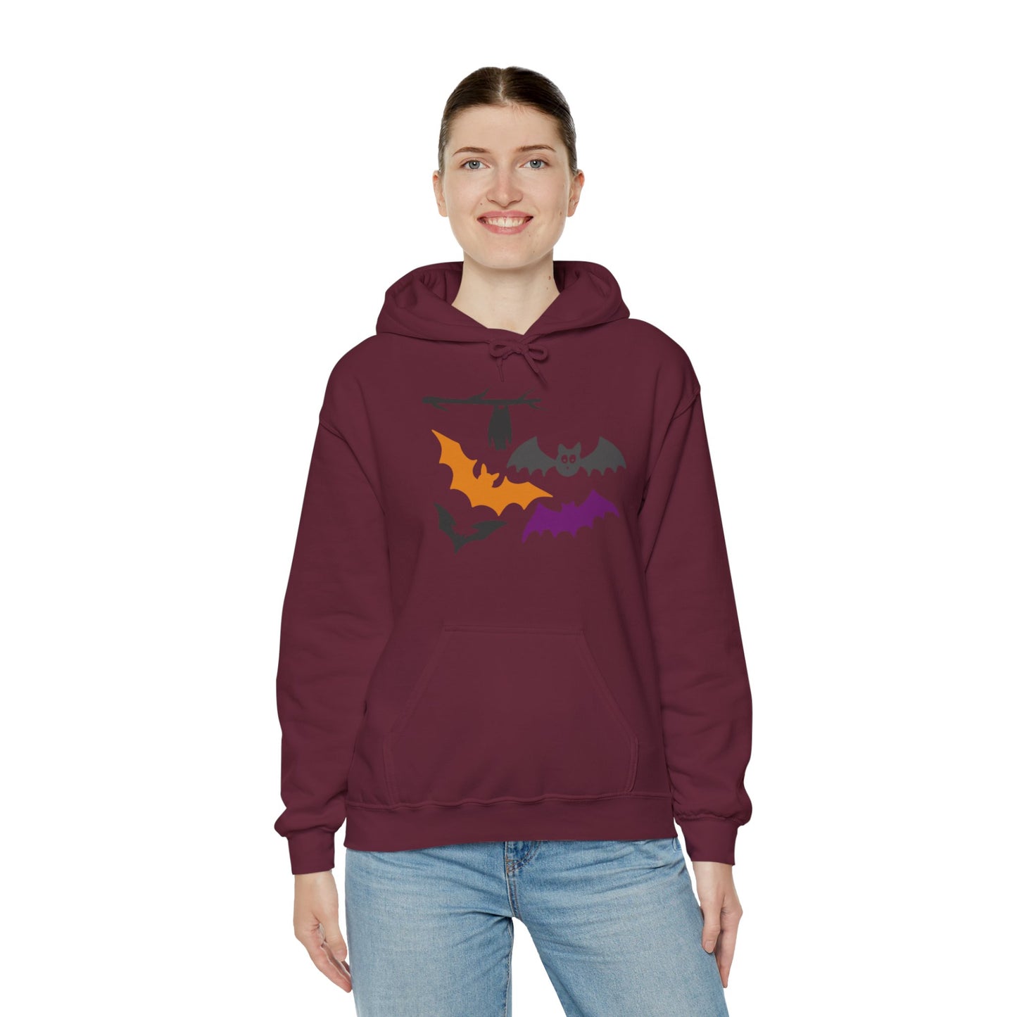 Halloween Bats Heavy Blend™ Hooded Sweatshirt