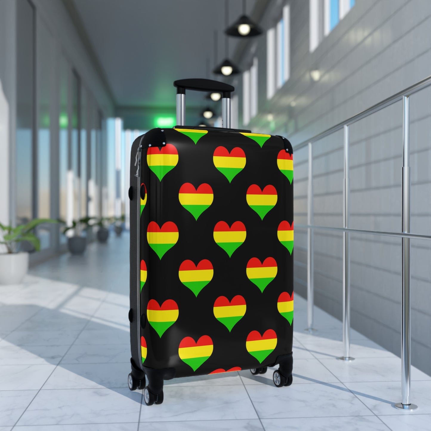 Rasta Hearts Suitcase