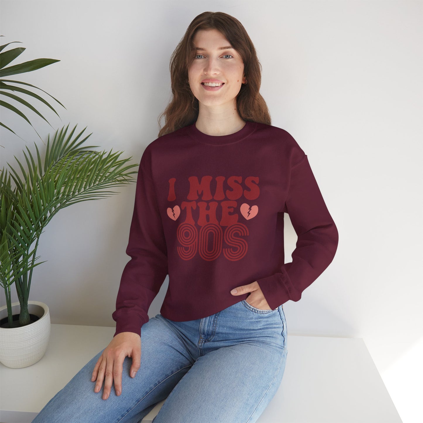 Retro 90s Crewneck Sweatshirt - I Miss the 90s Design