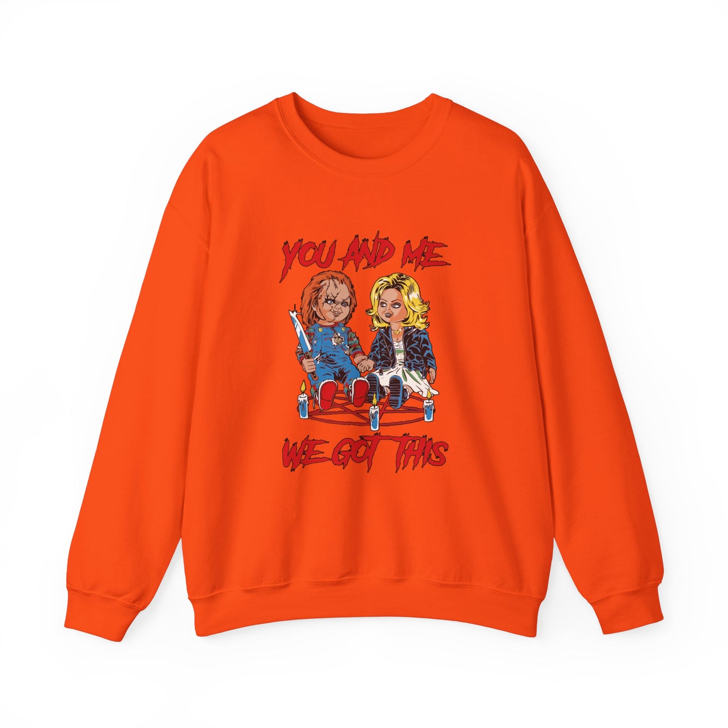 Chucky and bride Halloween Sweatshirt