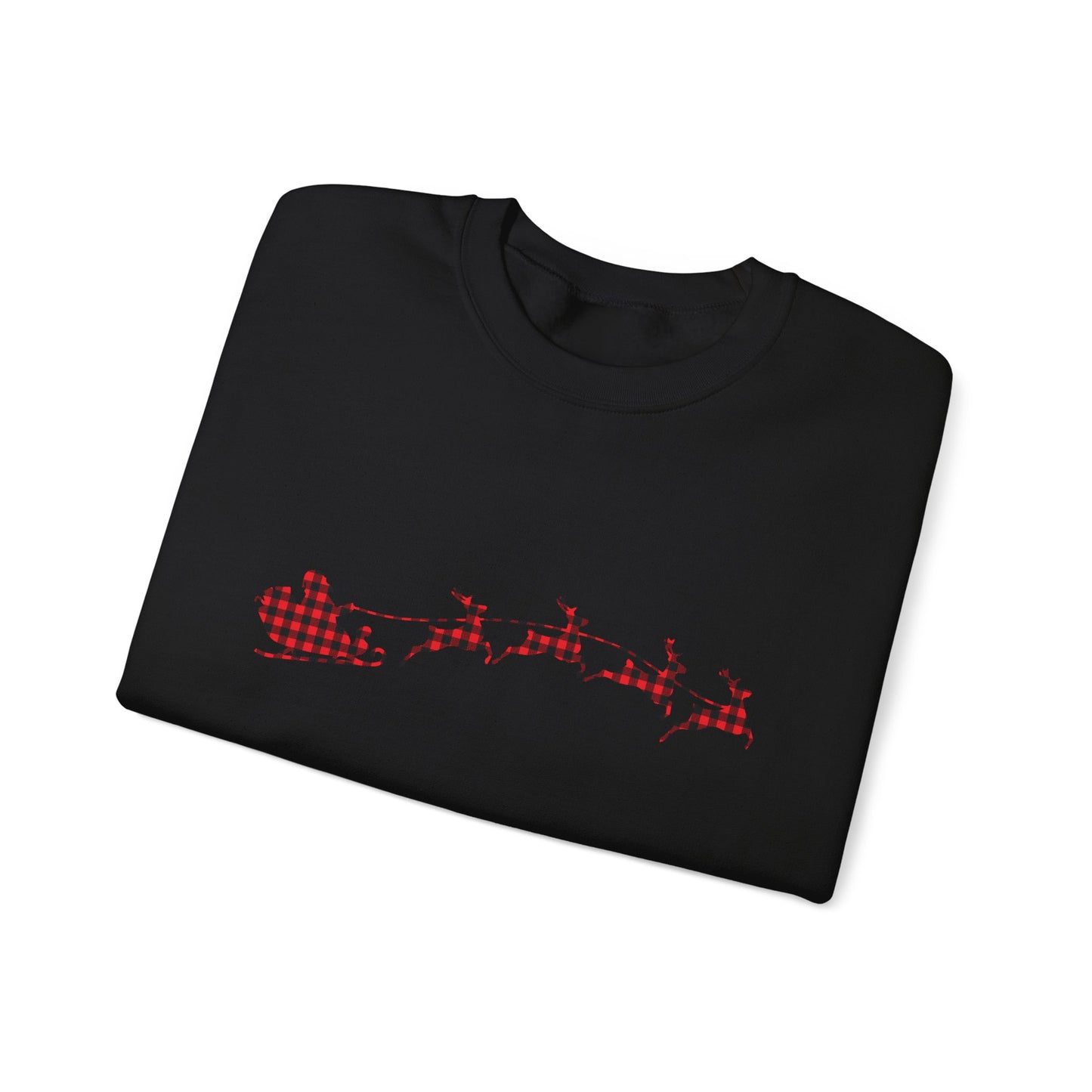 Unisex Christmas Crewneck Sweatshirt - Rudolph & Santa's Reindeer Treats Design