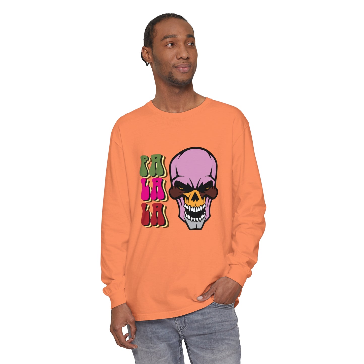 Skull Graphic Long Sleeve T-Shirt for Christmas