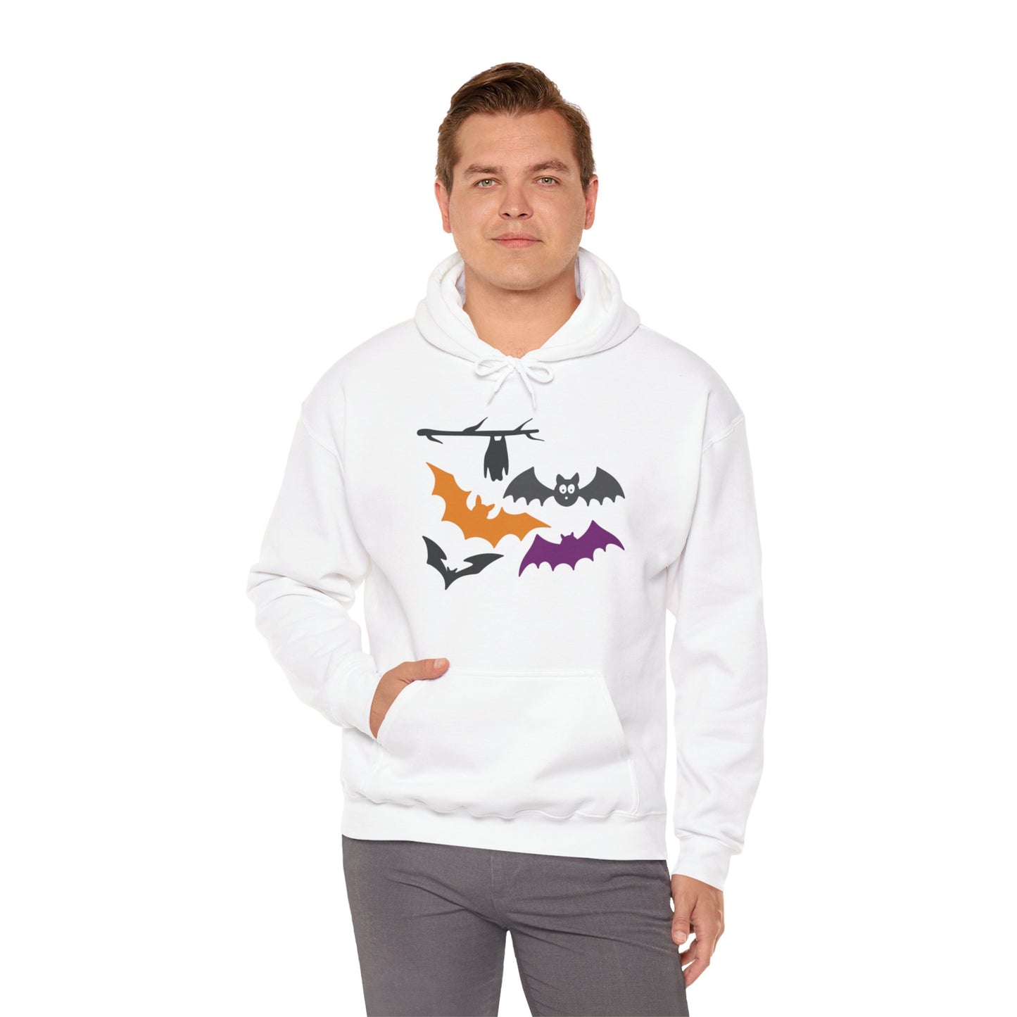 Halloween Bats Heavy Blend™ Hooded Sweatshirt