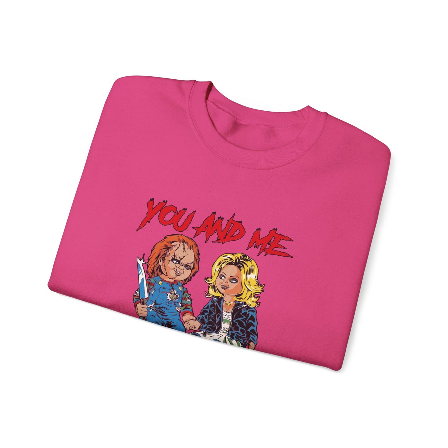 Chucky and bride Halloween Sweatshirt