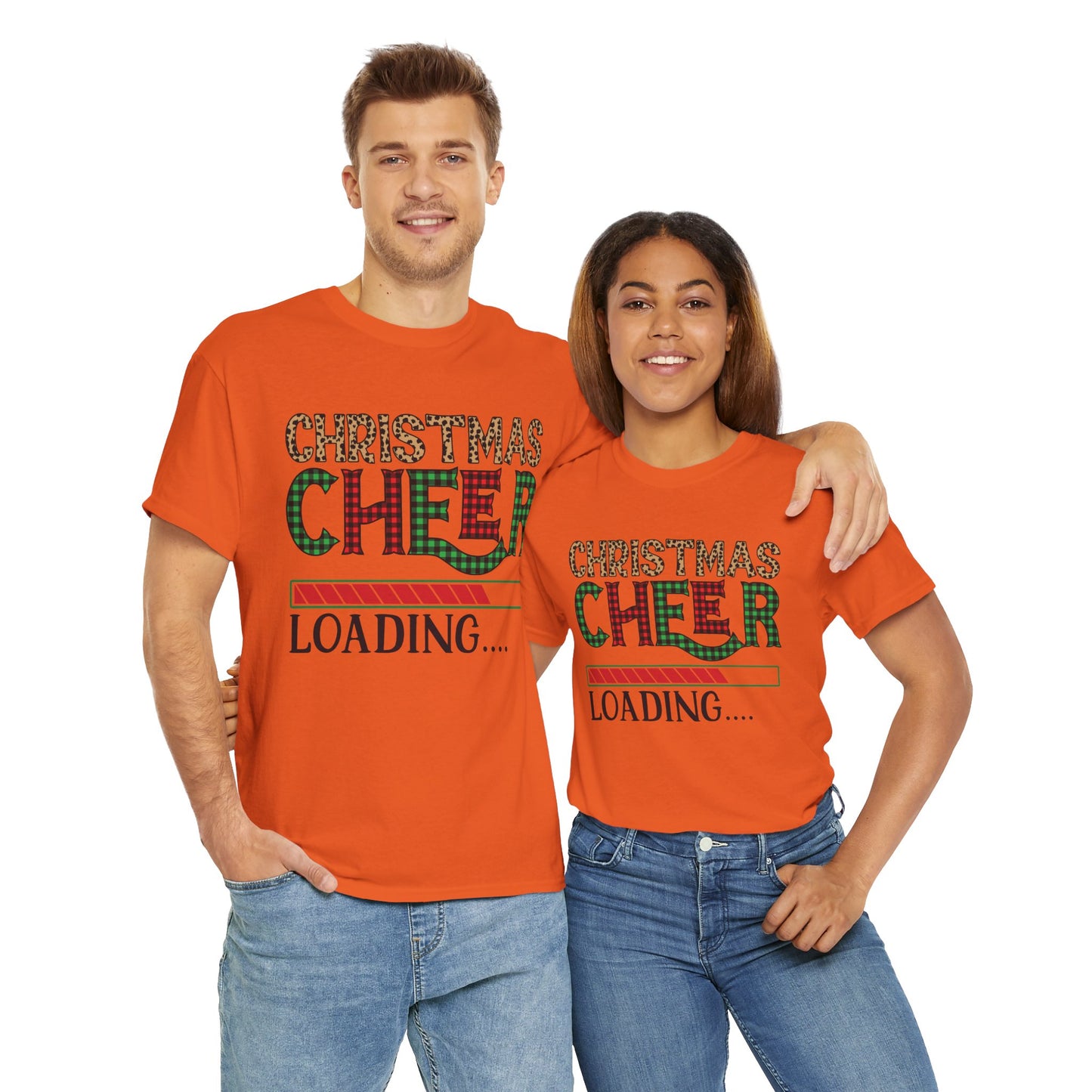 Christmas Cheer Loading Unisex Heavy Cotton Tee