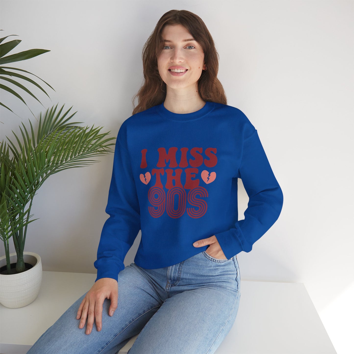 Retro 90s Crewneck Sweatshirt - I Miss the 90s Design