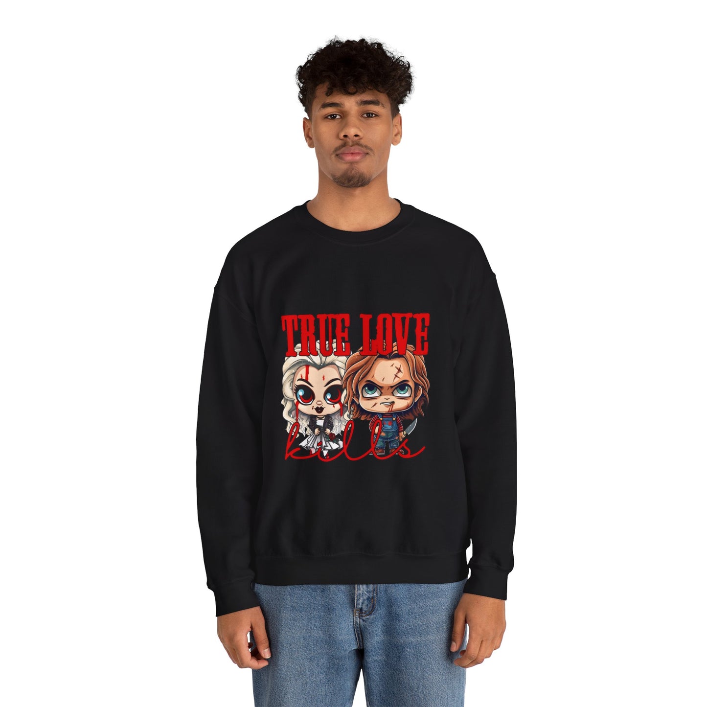 Chucky and bride Halloween Sweatshirt