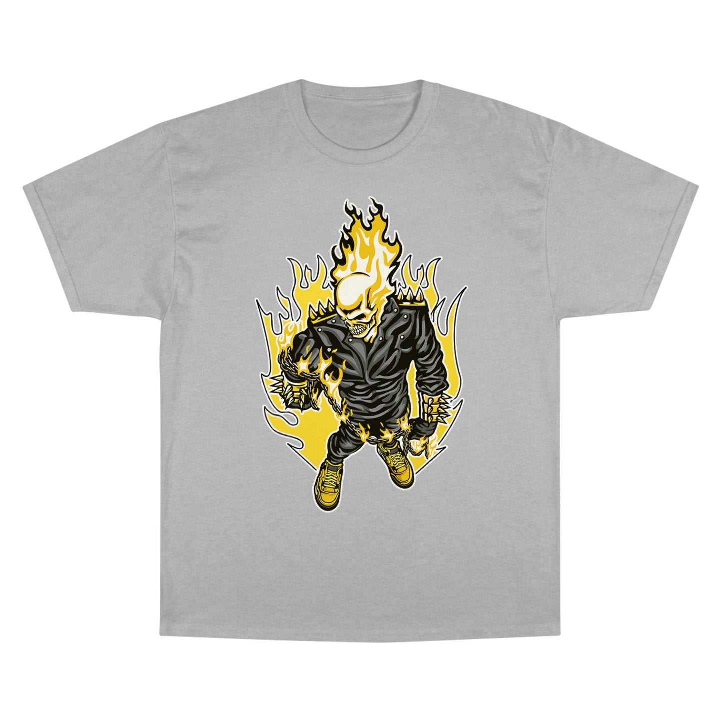 Flaming Skull Champion T-Shirt