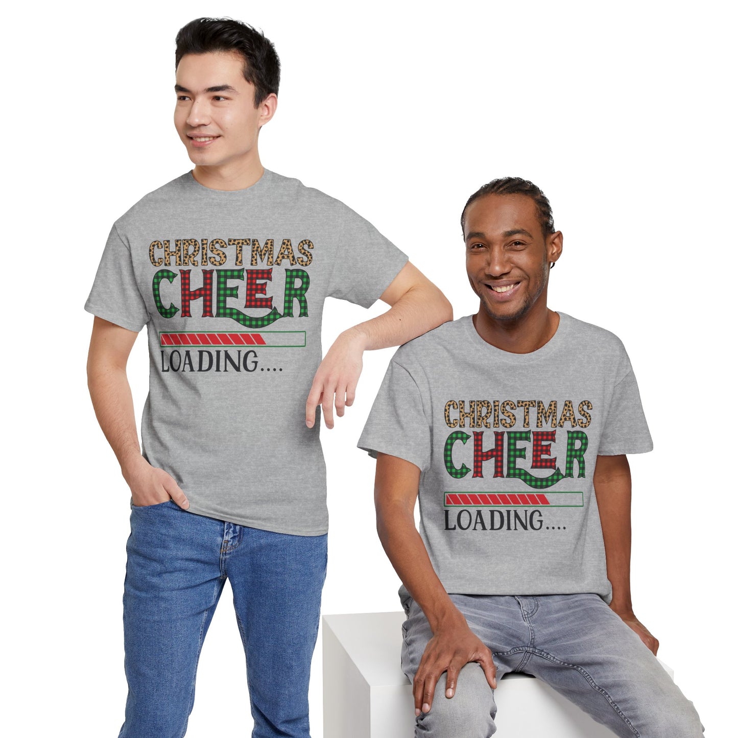Christmas Cheer Loading Unisex Heavy Cotton Tee