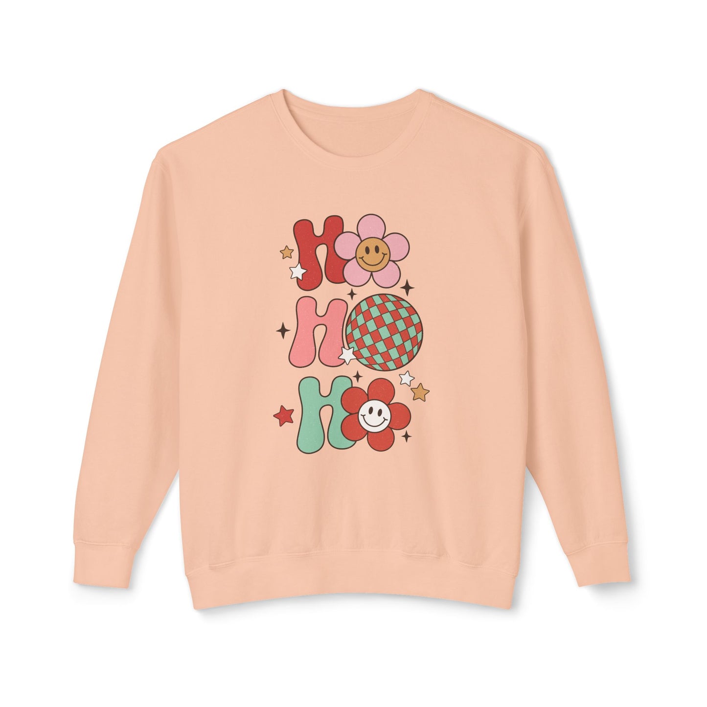 Festive Unisex Crewneck Sweatshirt - 'Ho Ho Ho' & 'Holly Jolly Babe' Design