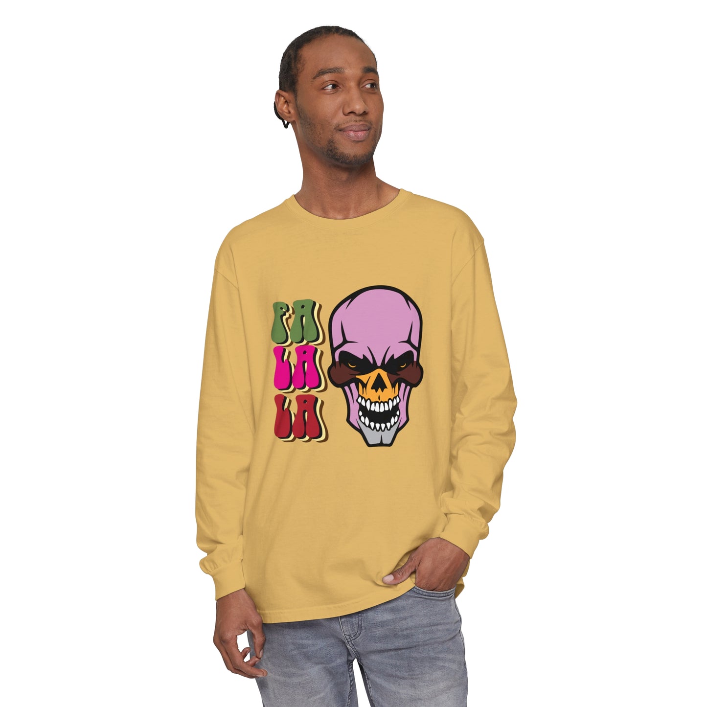 Skull Graphic Long Sleeve T-Shirt for Christmas