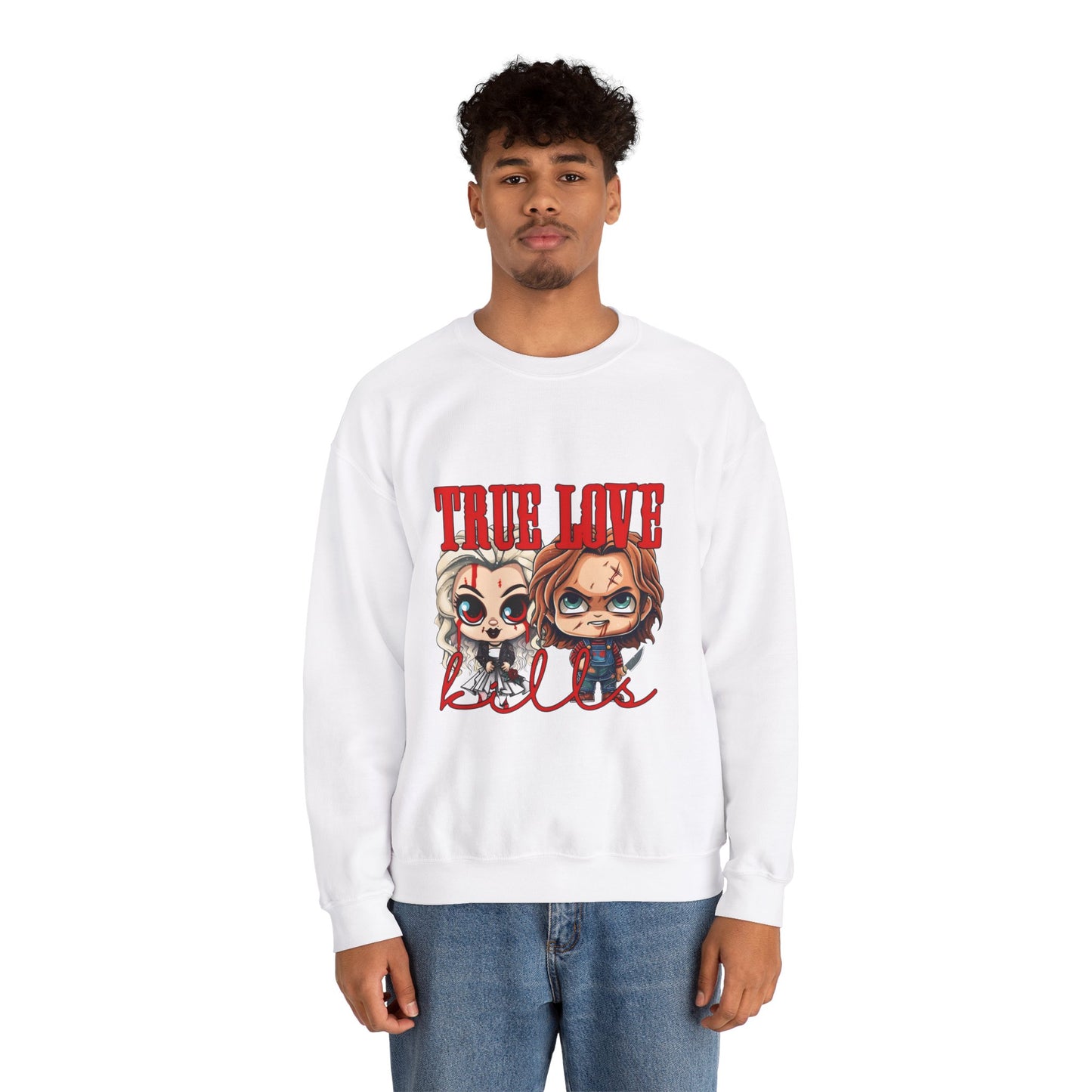 Chucky and bride Halloween Sweatshirt