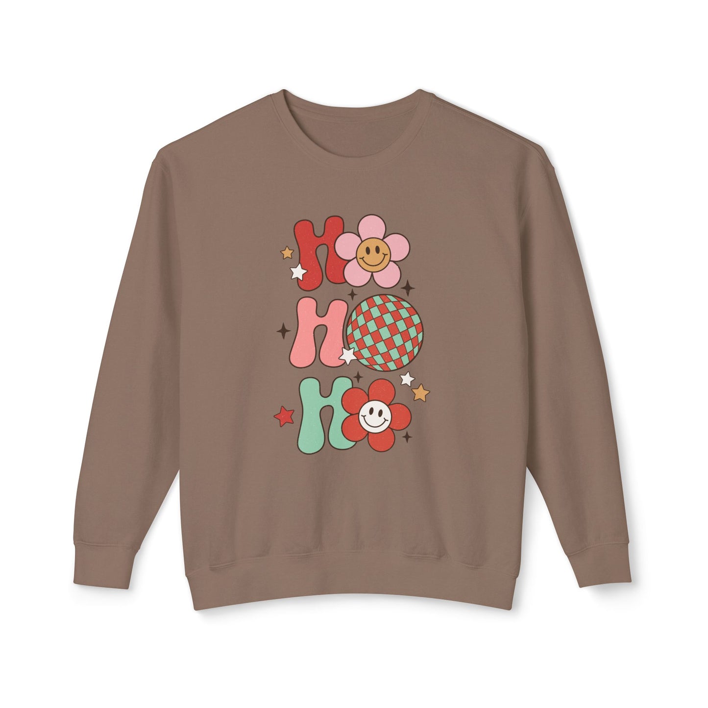 Festive Unisex Crewneck Sweatshirt - 'Ho Ho Ho' & 'Holly Jolly Babe' Design