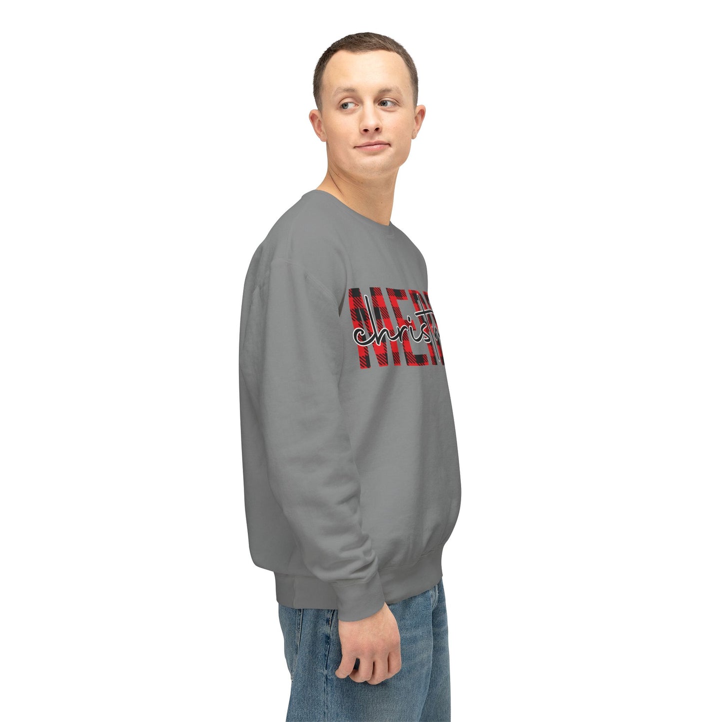 Merry Christmas Unisex Lightweight Crewneck Sweatshirt