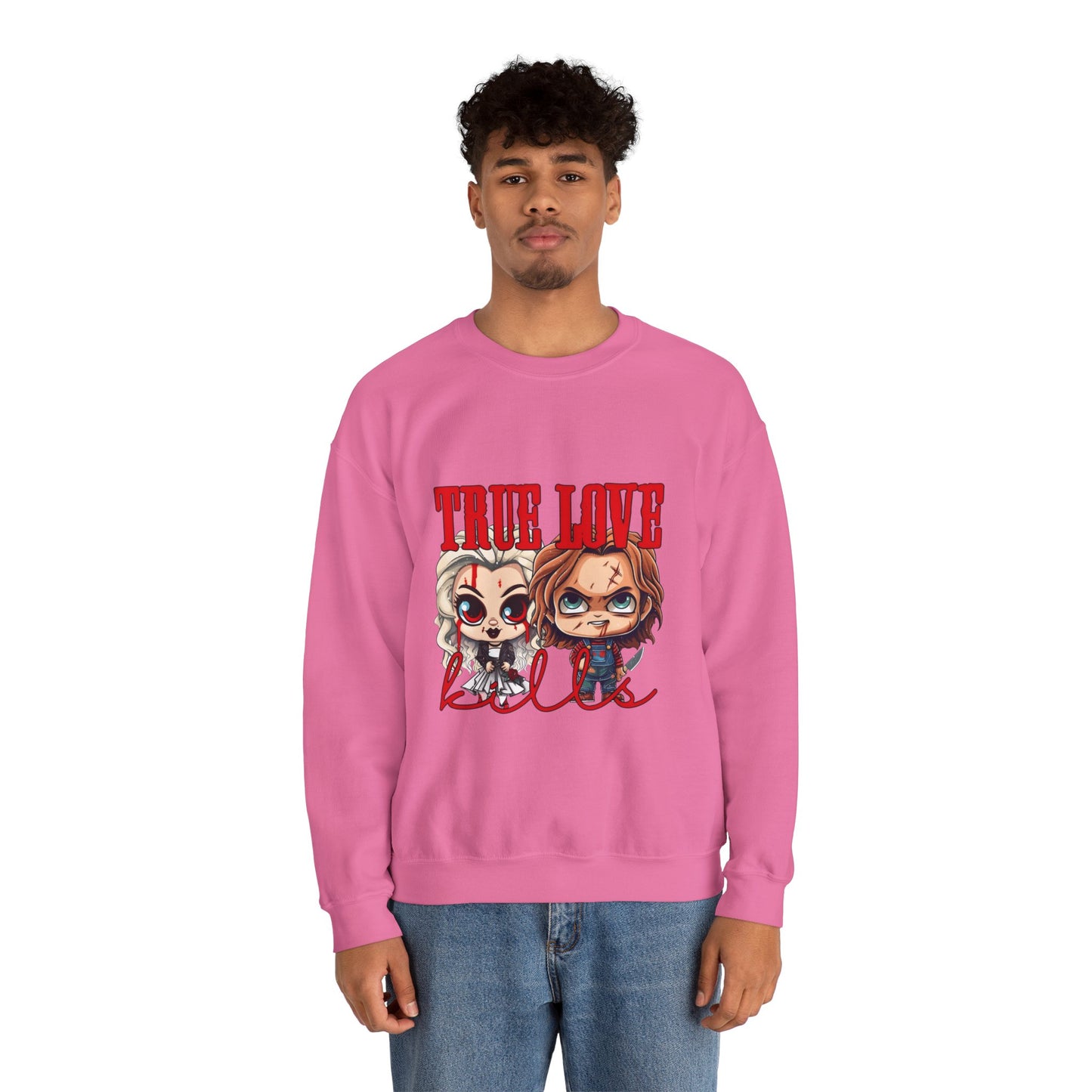 Chucky and bride Halloween Sweatshirt