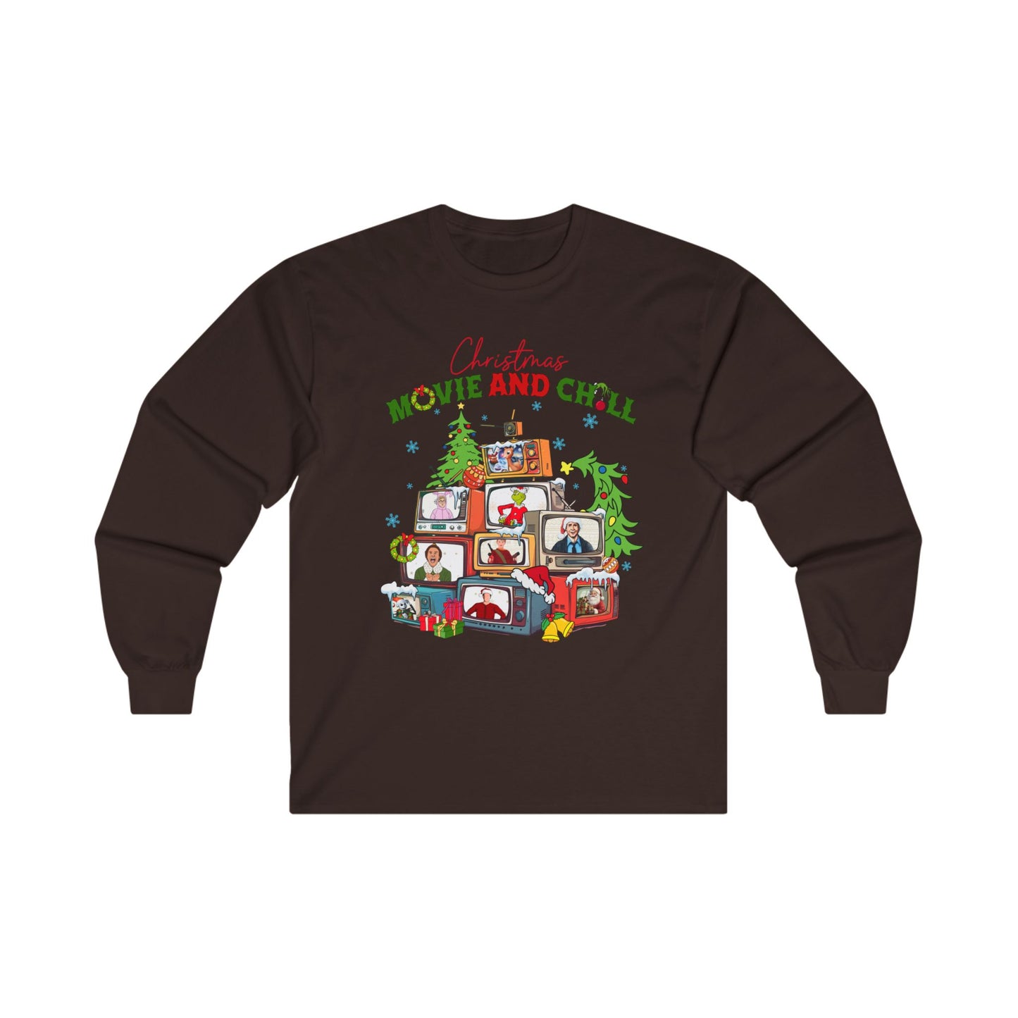 Christmas Movie and Chill Long Sleeve Tee