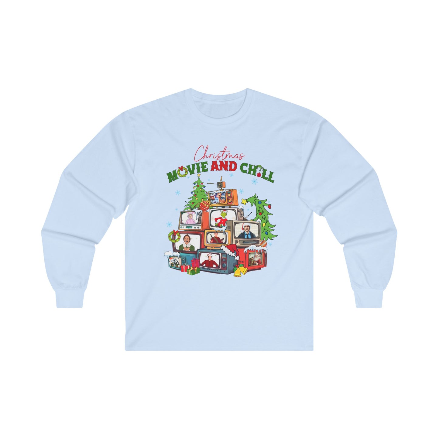 Christmas Movie and Chill Long Sleeve Tee