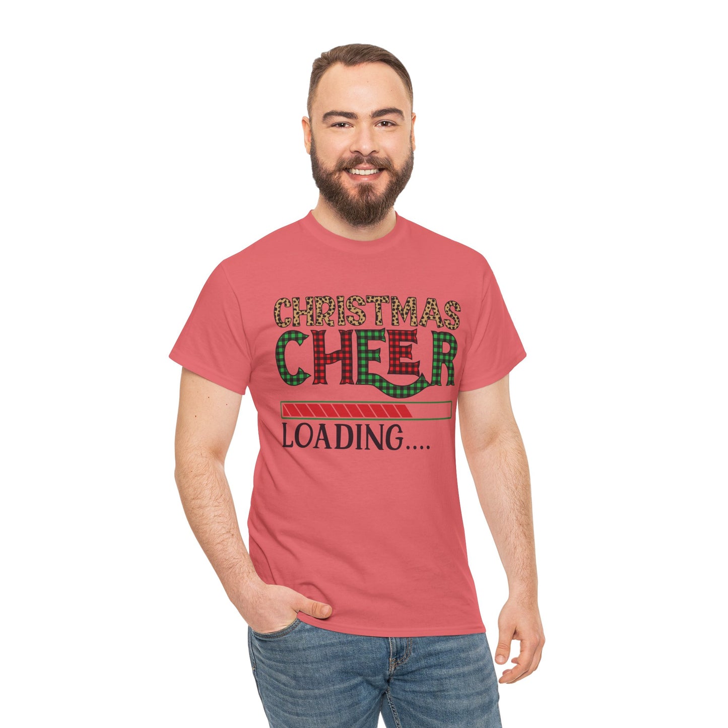 Christmas Cheer Loading Unisex Heavy Cotton Tee