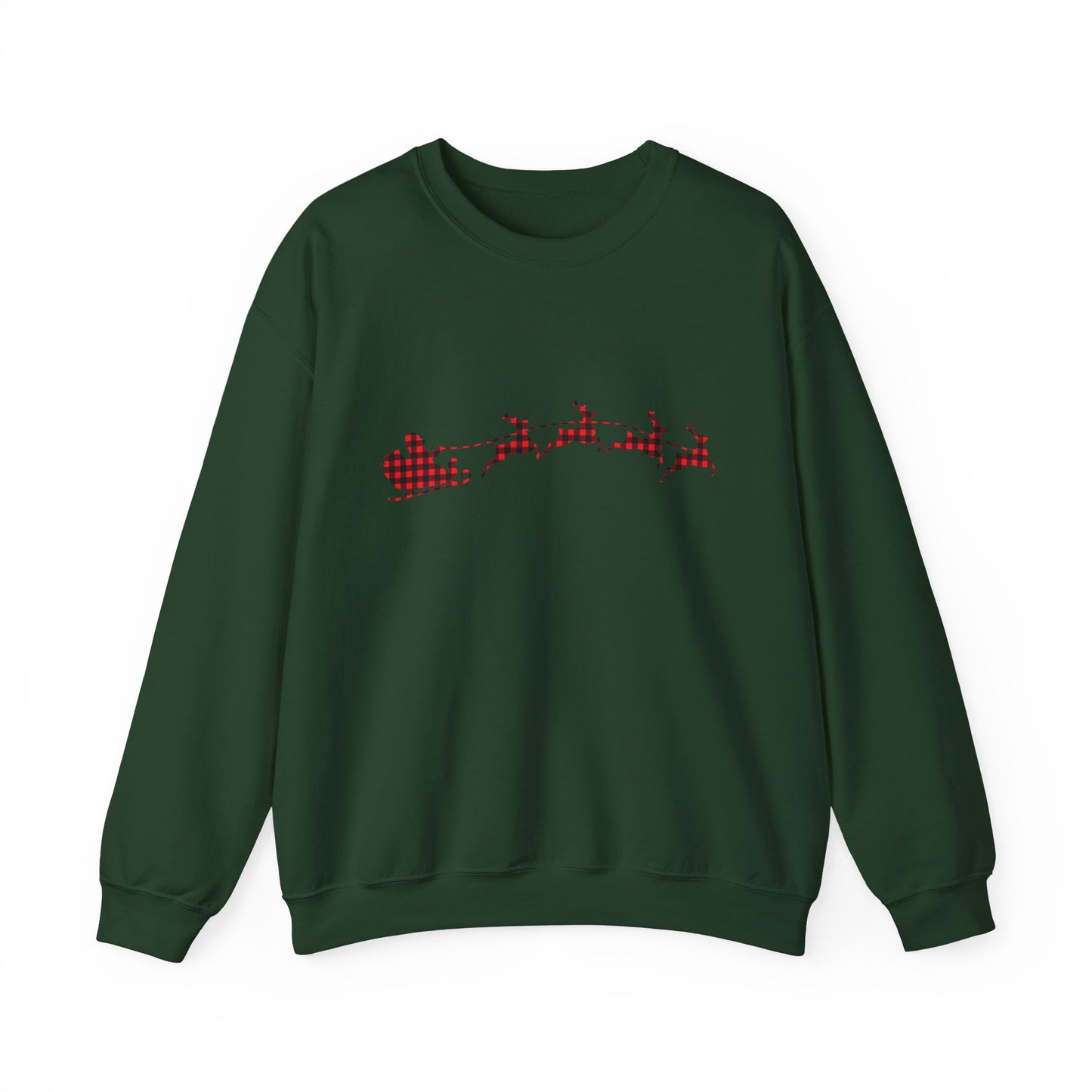 Unisex Christmas Crewneck Sweatshirt - Rudolph & Santa's Reindeer Treats Design