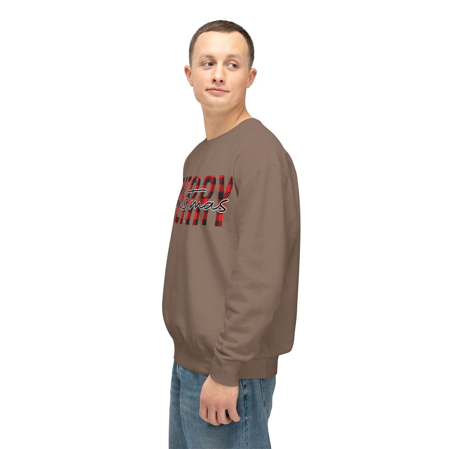 Merry Christmas Unisex Lightweight Crewneck Sweatshirt