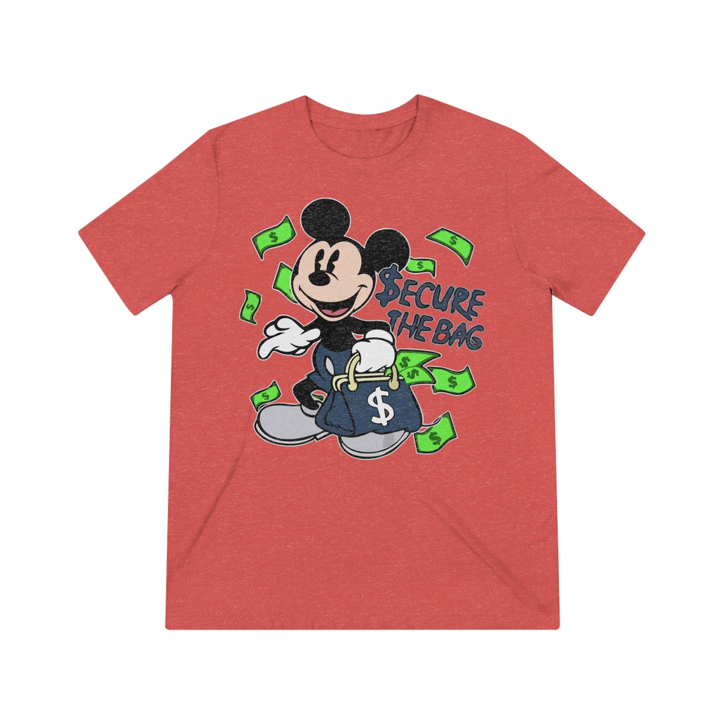 Disney Mickey Mouse 'Secure The Bag' Unisex Triblend Tee