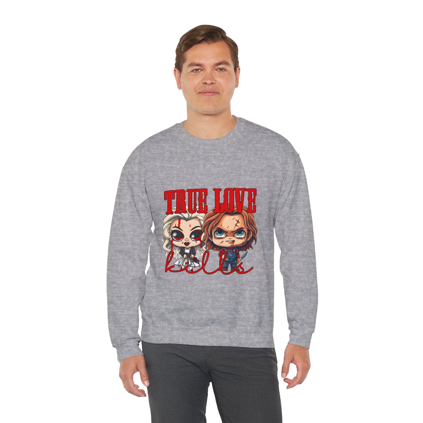 Chucky and bride Halloween Sweatshirt