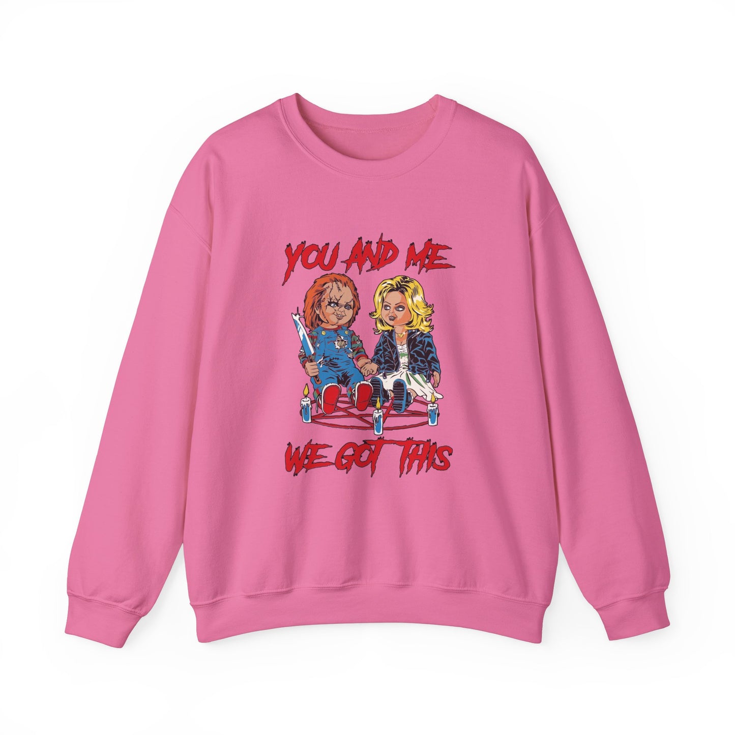 Chucky and bride Halloween Sweatshirt