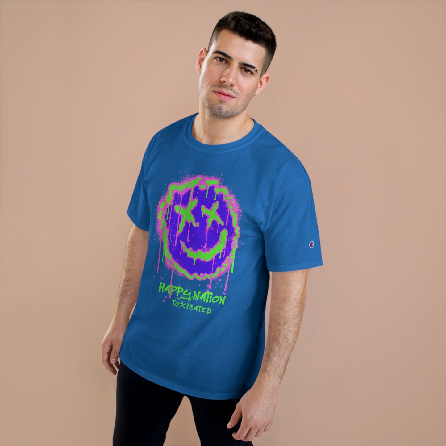 Smiley Face Champion T-Shirt - Happy Nation Collection